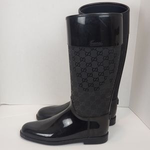 GUCCI Rain Boots Black Size 39/ 9